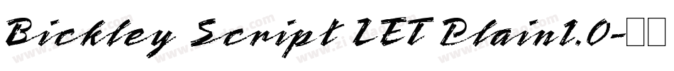 Bickley Script LET Plain1.0字体转换
